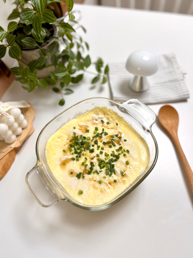 전자레인지 순두부 계란찜 7분 완성 초간단 반찬
