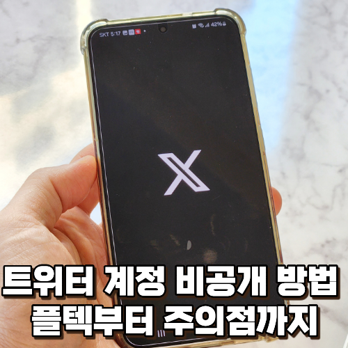 트위터 X 계정 비공개 설정 및 해제 가이드,플텍과 주의점까지