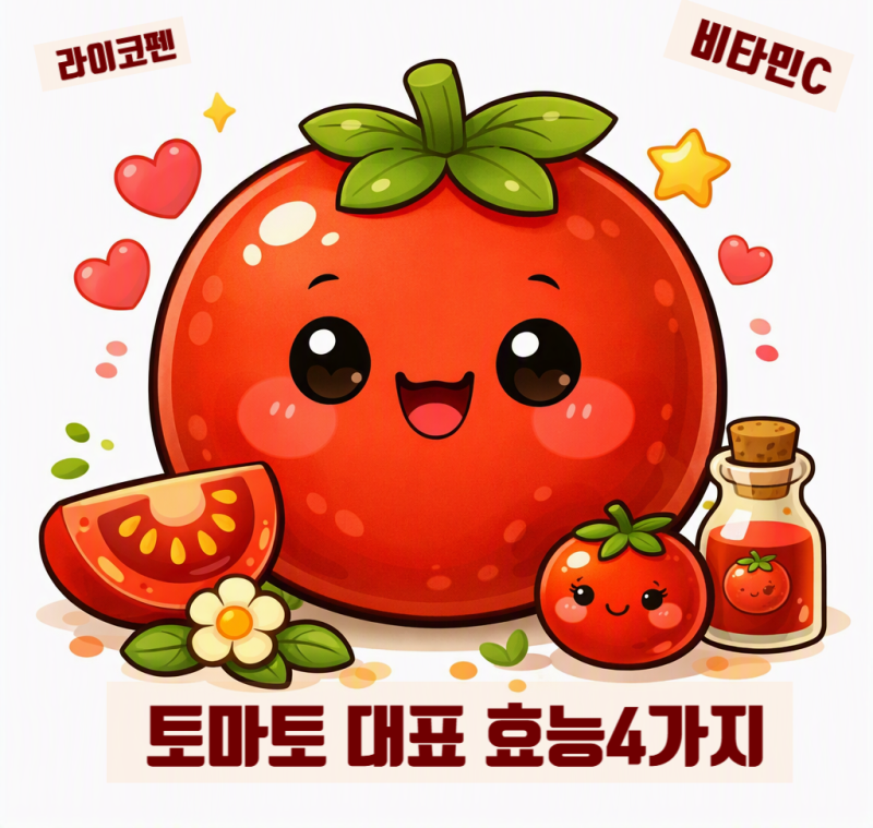 슈퍼푸드 토마토의 대표적 효능4가지와 보관법 섭취주의사항