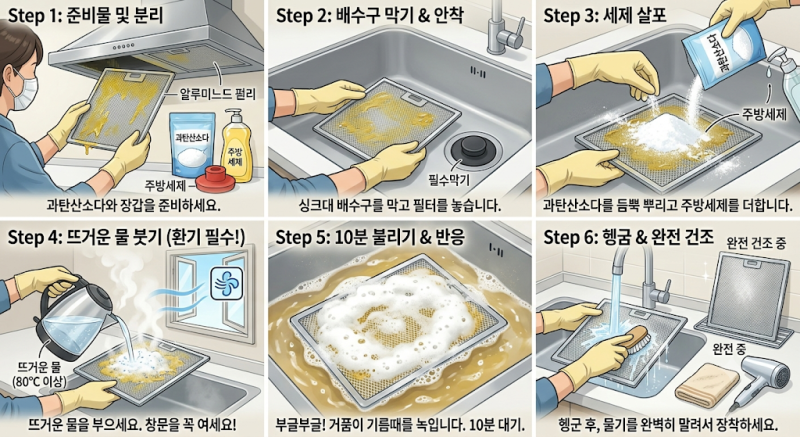 방치했다가 병원비가 더 나옵니다! 주방 후드 청소 방법 및 교체 주기 완벽 정리