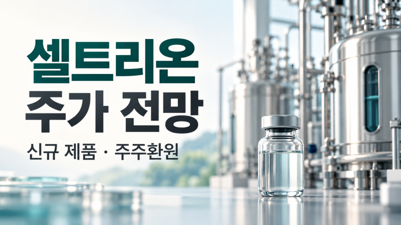 셀트리온 주가 전망: 신규 제품 성장과 자사주 매입, 재평가의 조건