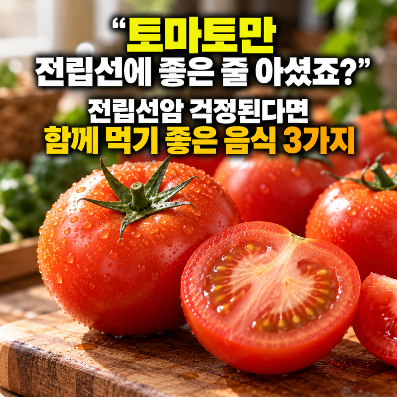 “토마토만 전립선에 좋은 줄 아셨죠?” 전립선암 걱정된다면 함께 먹기 좋은 음식 3가지