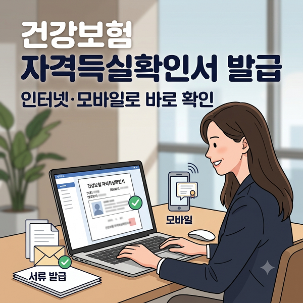 건강보험 자격득실확인서 발급 방법, 인터넷·모바일로 바로 확인하세요