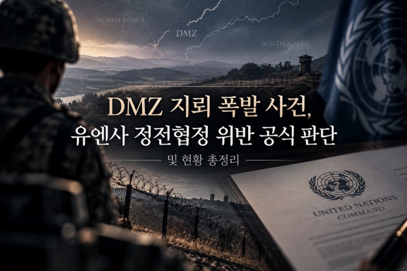 DMZ 지뢰 폭발 사건, 유엔사 정전협정 위반 공식 판단 및 현황 총정리