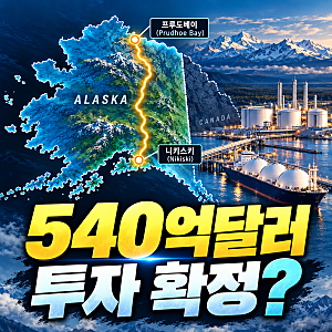 알래스카 LNG 540억달러, 한국 투자 확정인가? 아직은 아니다