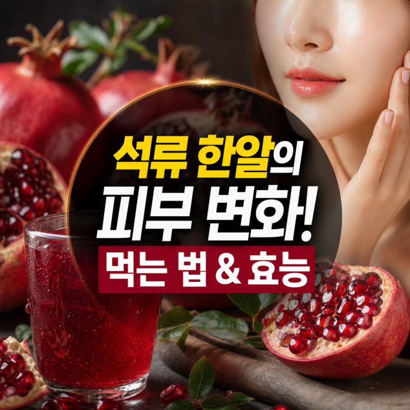 피부 미용과 항산화 효과 극대화하는 석류 먹는 법과 효능 효과까지