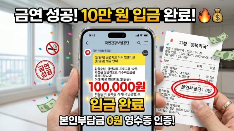 2026 금연치료 지원사업, 의지 0% 직장 동료 약값 없이 담배 끊게 만든 현실 과정