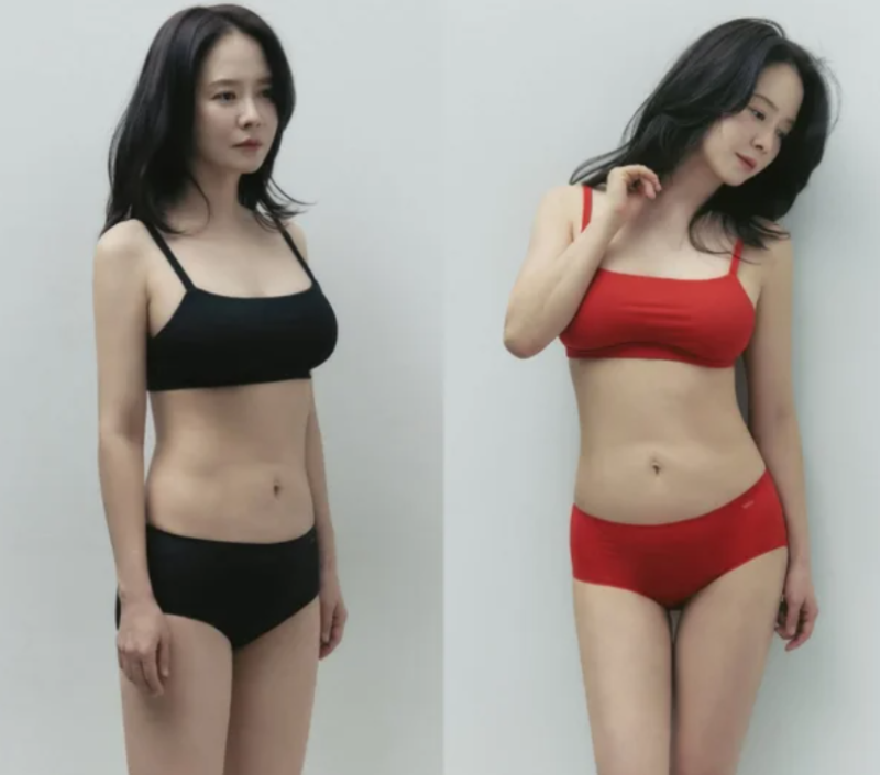 속옷 모델 직접 나선 송지효… 보정 없는 화보 속 뱃살 논란이 터진 뜻밖의 이유