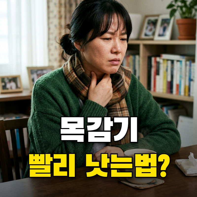 목감기 빨리 낫는법 침 삼키기 힘든 인후통 소염제 골든타임