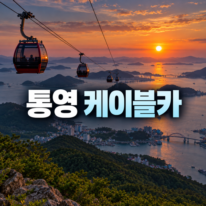 통영 케이블카 가격 할인 정보 및 운행시간과 예약 안내