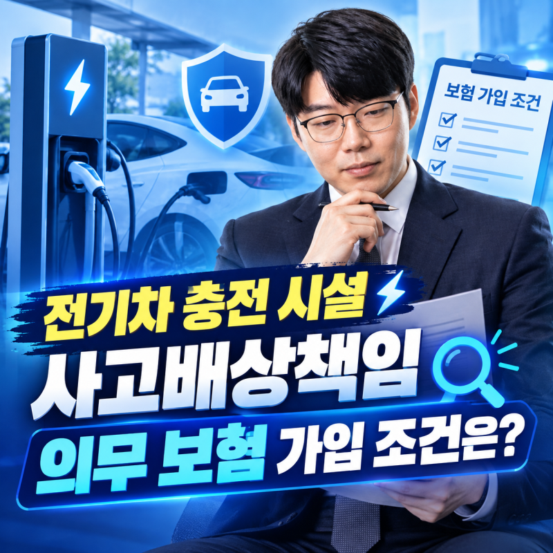 전기차 충전 시설 사고배상책임 의무 보험 가입 조건은?