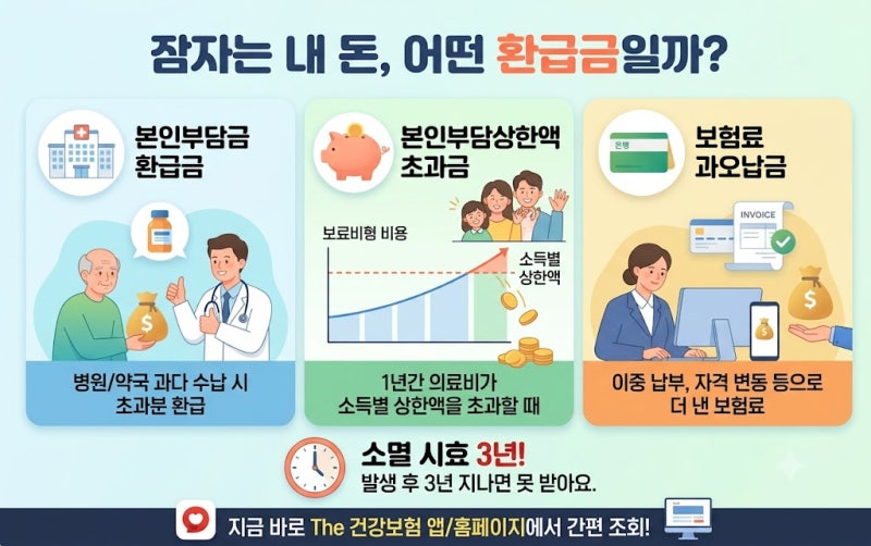 국민건강보험 환급금 조회 방법 및 지급 기간 총정리