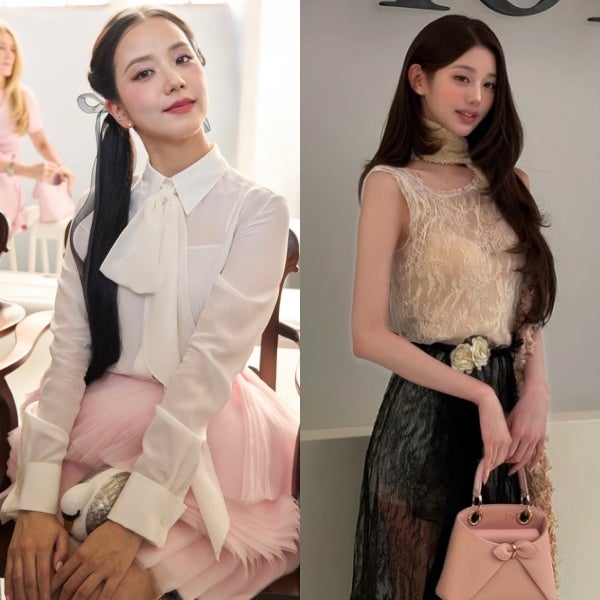 디올 앰버서더 경력직 지수 VS 신입 장원영 패션 대결