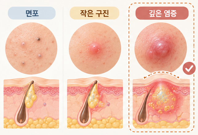 대전둔산동염증주사, 커진 여드름에 맞으면 바로 가라앉을까요?