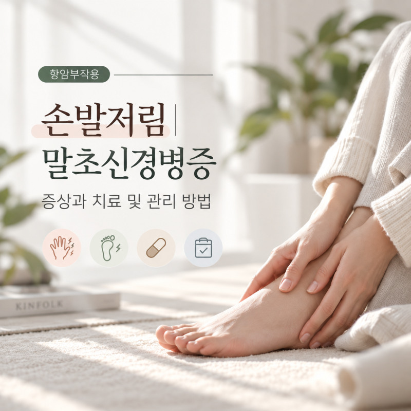 항암치료 손발저림 부작용｜말초신경병증 증상과 일상 관리 방법