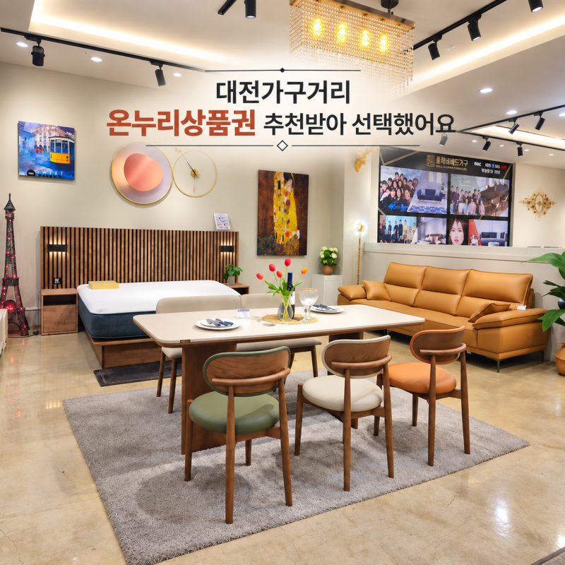 대전가구거리 온누리상품권 추천받아 선택했어요