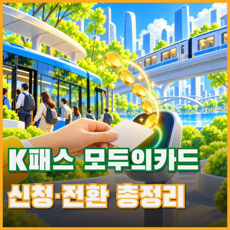 K패스 모두의카드 신청 방법, 기존 K패스 차이점과 전환방법 총정리