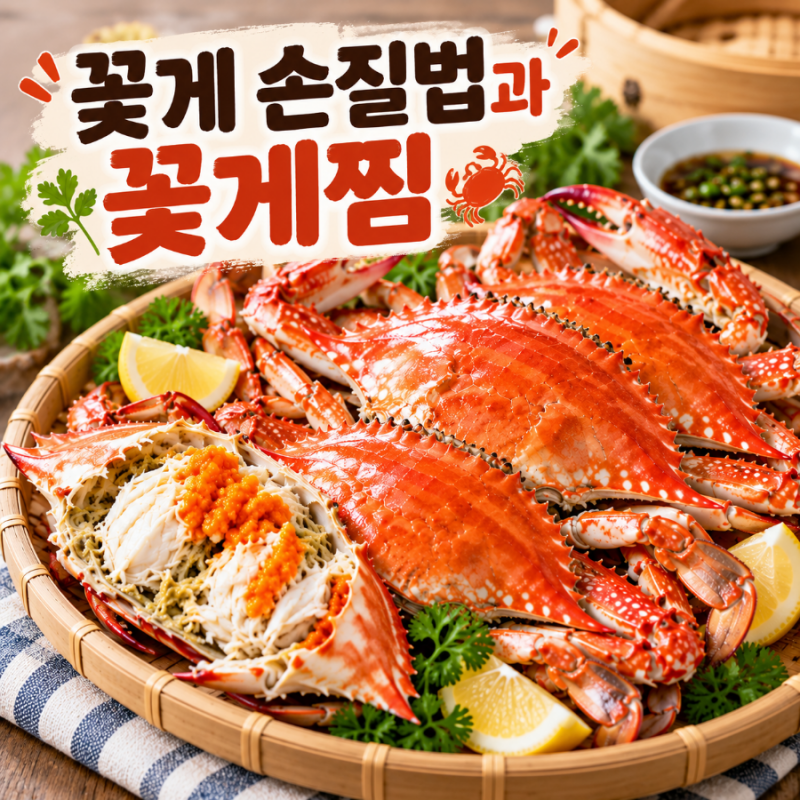 꽃게 손질법과 꽃게찜, 비린내 없이 맛있게 찌는 법