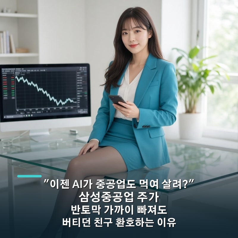 "이젠 AI가 중공업도 먹여 살려?" 삼성중공업 주가 반토막 가까이 빠져도 버티던 친구 환호하....