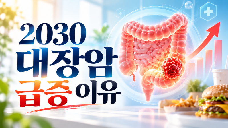 2030 대장암, 5년 새 125% 늘었다는데 왜 이렇게 급증했을까