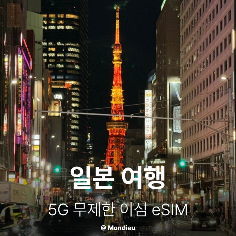일본 여행 '이심' eSIM 빠른속도 무제한이라면 바로 이거 !