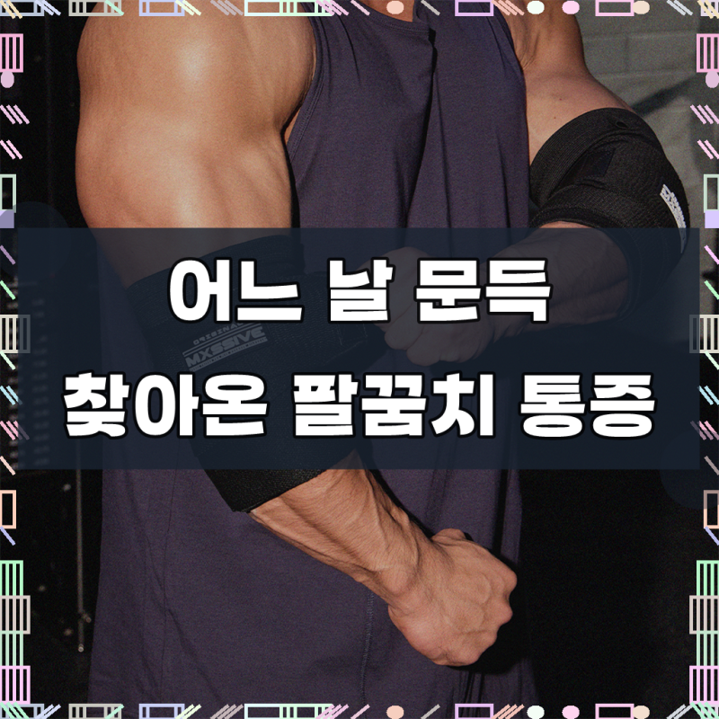 엠엑시브 황철순 pick 엘보 팔꿈치 보호대 슬리브 테니스 헬스 골프