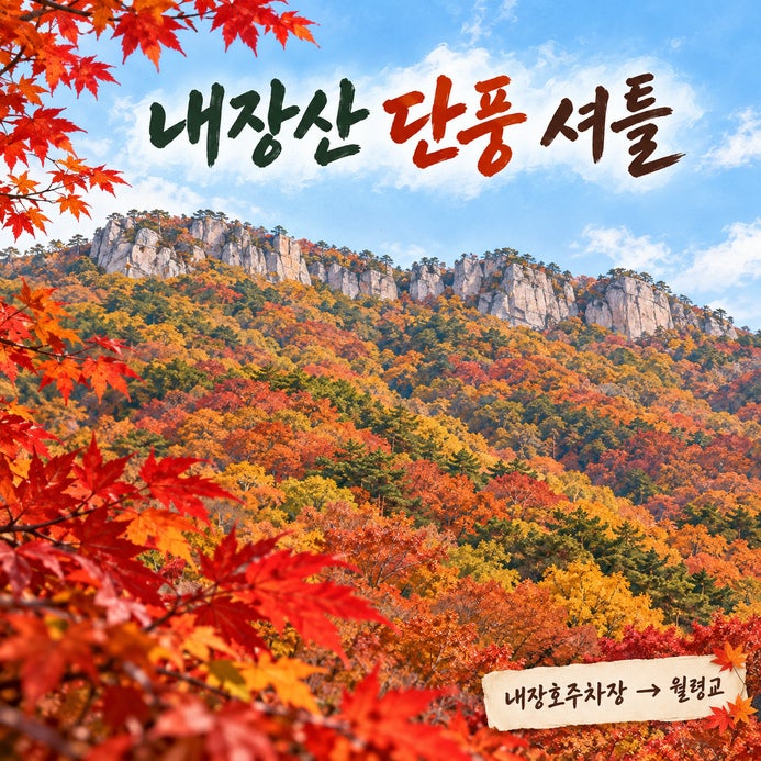 내장산 단풍 셔틀버스, 차량 통제 기간엔 내장호주차장에서 탑니다