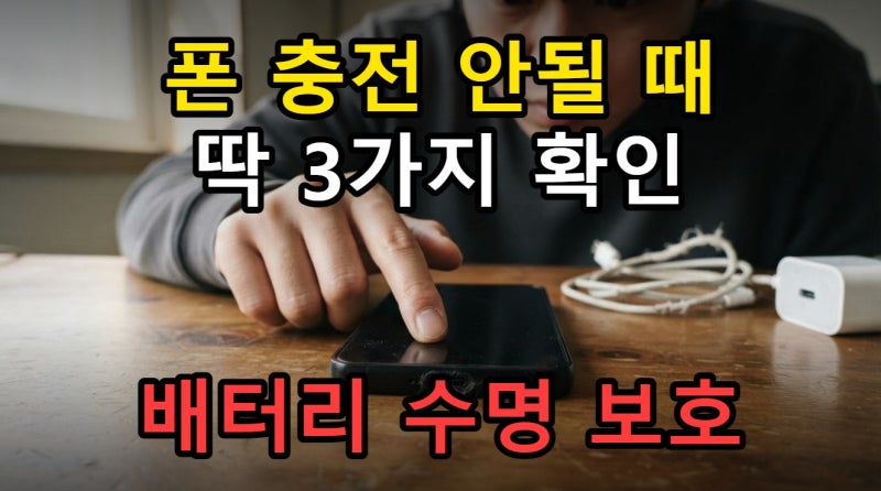 갤럭시 아이폰 충전속도 느림 충전안됨 해결법, 배터리 수명 보호 기준
