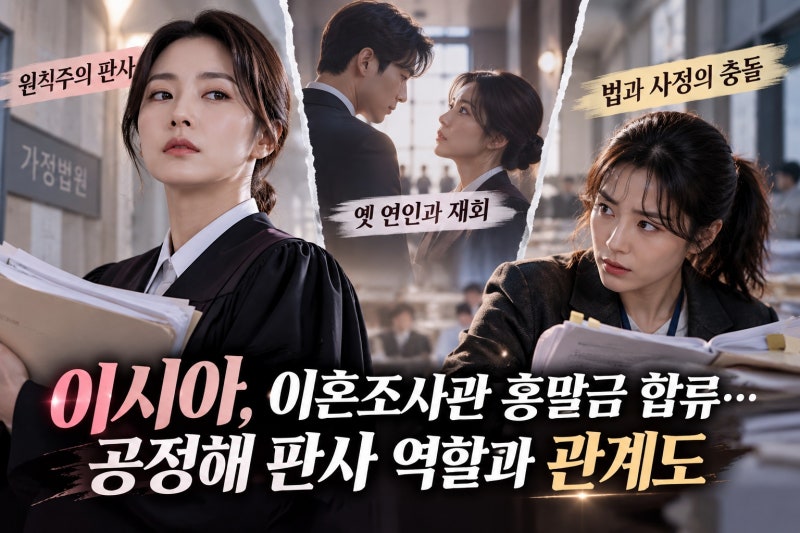 이시아, 이혼조사관 홍말금 합류…공정해 판사 역할과 관계도