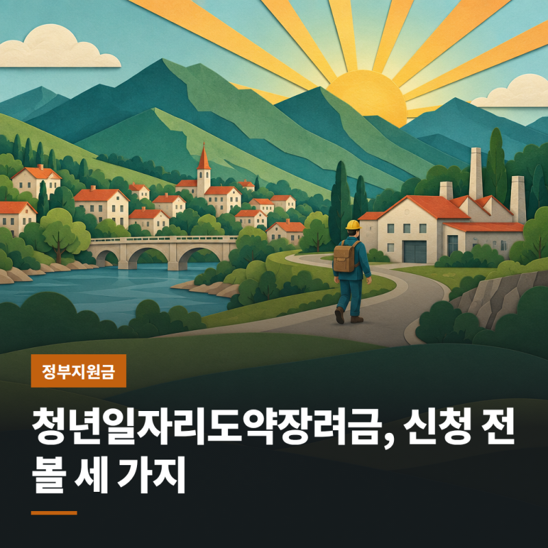 청년일자리도약장려금, 신청 전 볼 세 가지