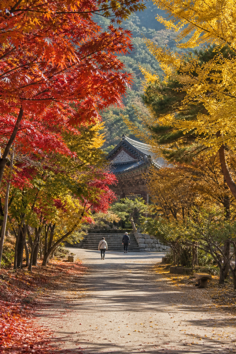 영천 은해사 단풍 절정시기와 산책코스
