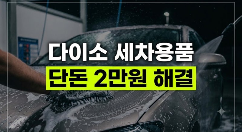단돈 2만 원으로 끝내는 세차? 다이소 세차용품 추천 리스트와 절대 사면 안 되는 품목