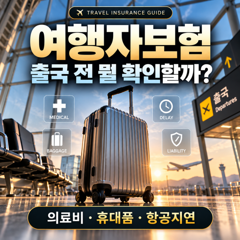 여행자보험은 출국 직전에 가입해도 될까요? 해외여행 전 꼭 확인할 보장 6가지