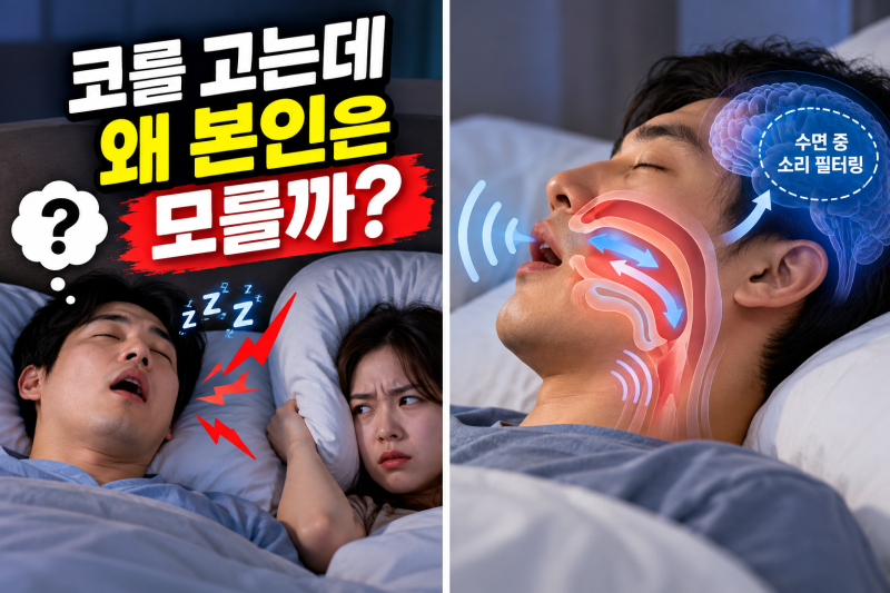 코를 고는데 왜 본인은 모를까?｜자는 동안 코골이를 알아채기 어려운 이유