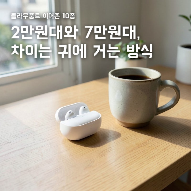 블라우풍트 이어폰, 2만원대와 7만원대 뭐가 다를까?