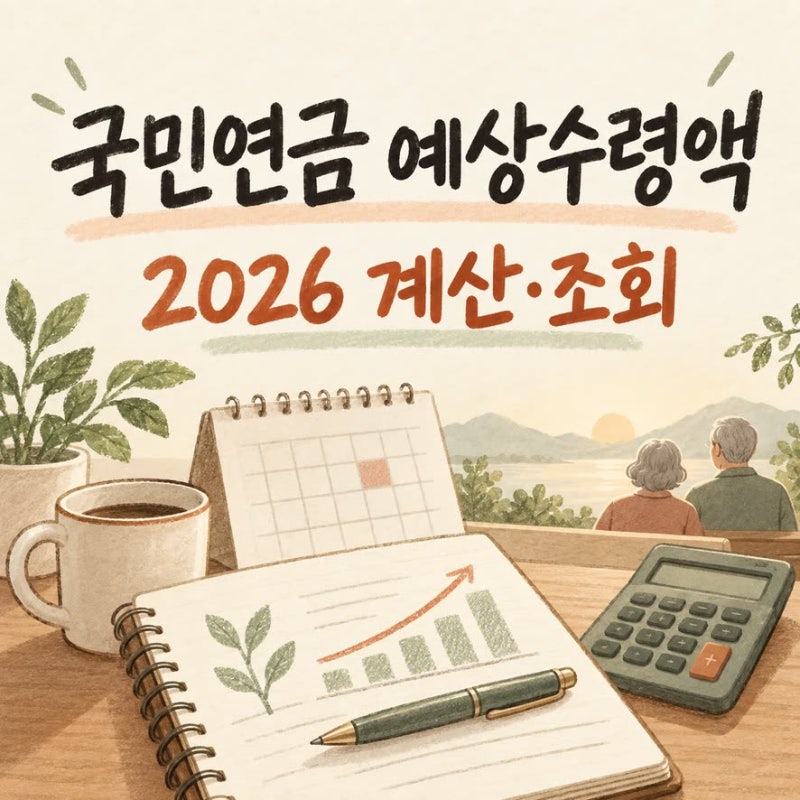 국민연금 예상수령액 조회 방법과 계산법 2026 총정리