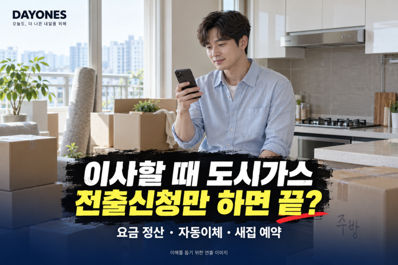 이사할 때 도시가스, 전출신청만 하면 끝? 요금 정산·자동이체·전입 예약까지