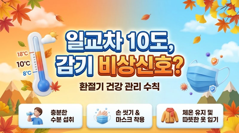 일교차 큰 요즘 날씨, 감기 예방하는 생활수칙 총정리