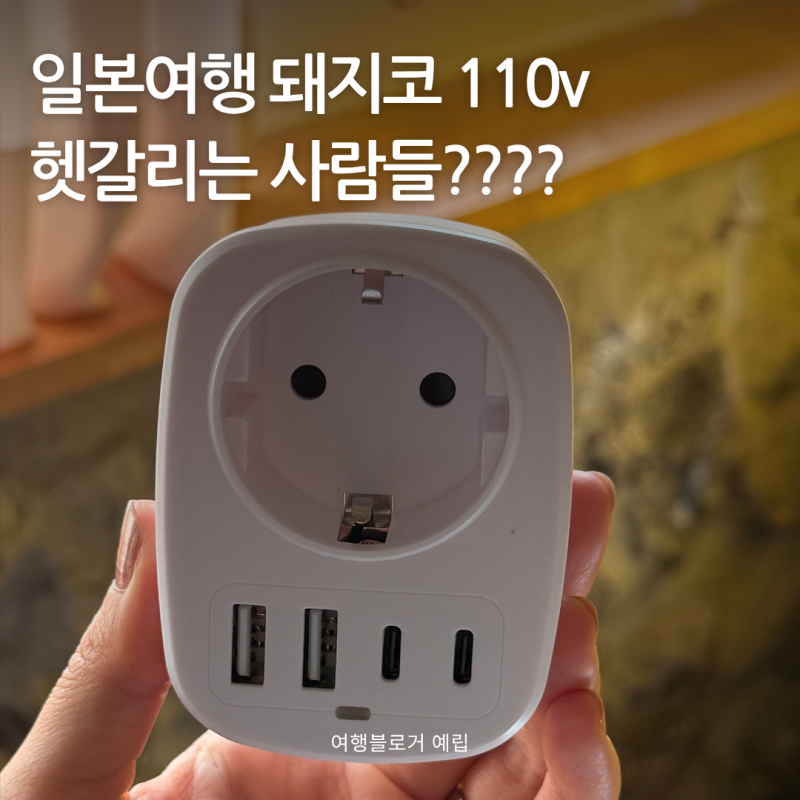 일본여행 돼지코 110V 뭐 사가야 할까? (한국에서 쓰던 고데기 가져가도 되나요?)