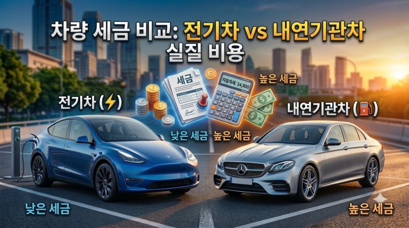 자동차 세금 기준 총정리: 배기량별 과세표준부터 전기차 정액세까지
