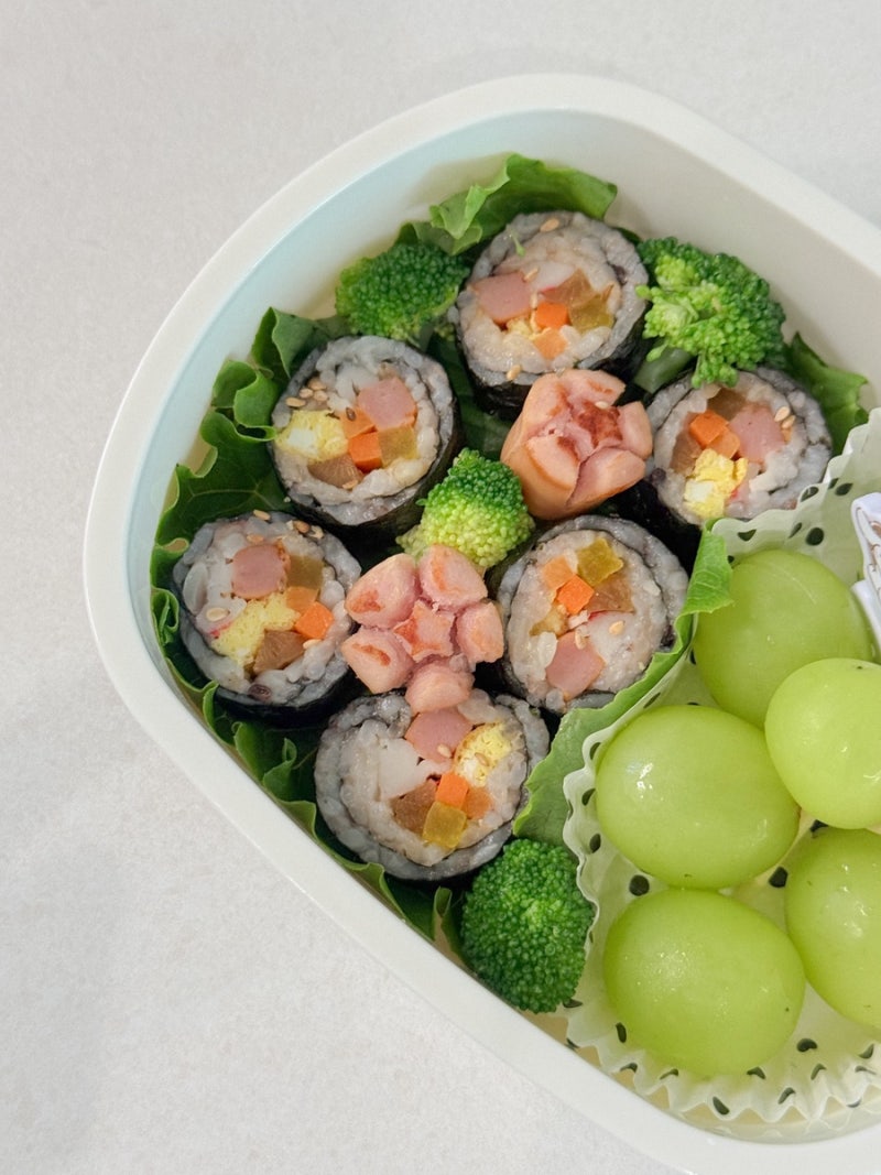 유치원 소풍 도시락 초간단 아기김밥 꿀팁