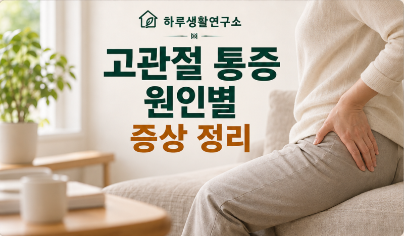 고관절 통증 원인별 증상 정리｜허리·무릎 통증과 구분하는 방법