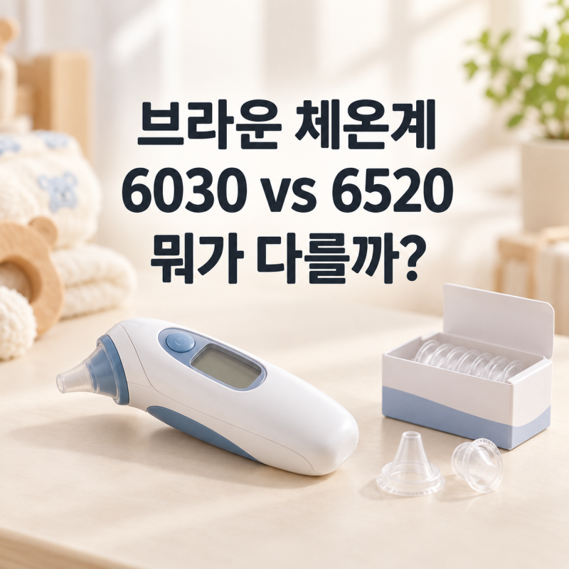 브라운 체온계 6030 6520 차이 뭘 사야 할까요? 아기 귀체온계 필터 사용법까지
