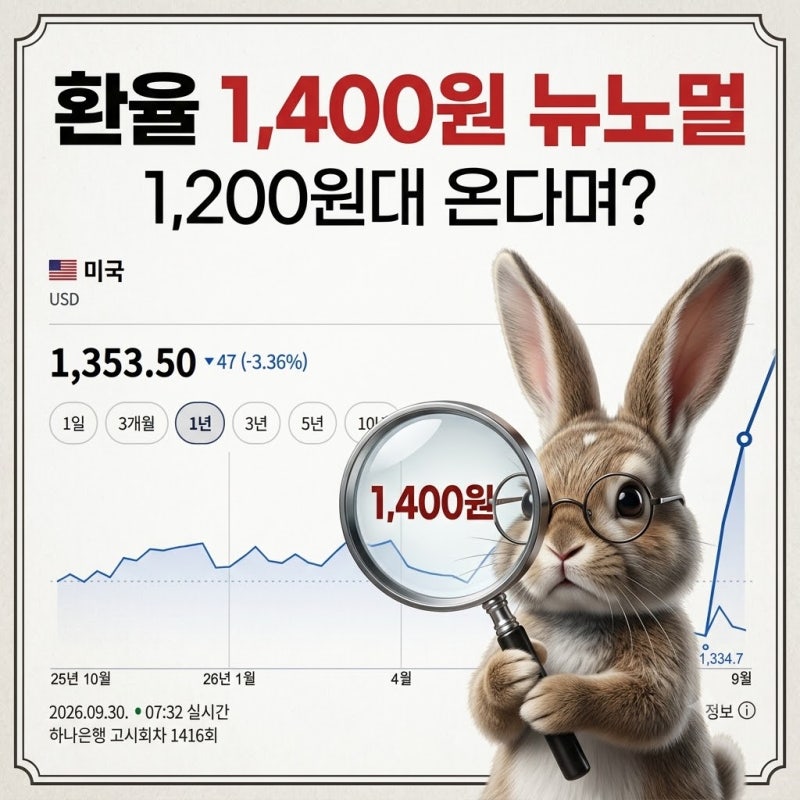 "원달러 환율 전망 1,400원" 1,200원 전망하더니 왜?