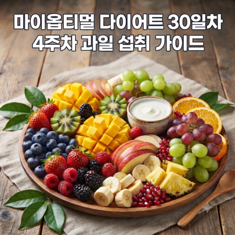 [박용우 마이옵티멀 스위치온 30일차] 4주차 과일 섭취 원칙 (종류, 허용량, 타이밍)