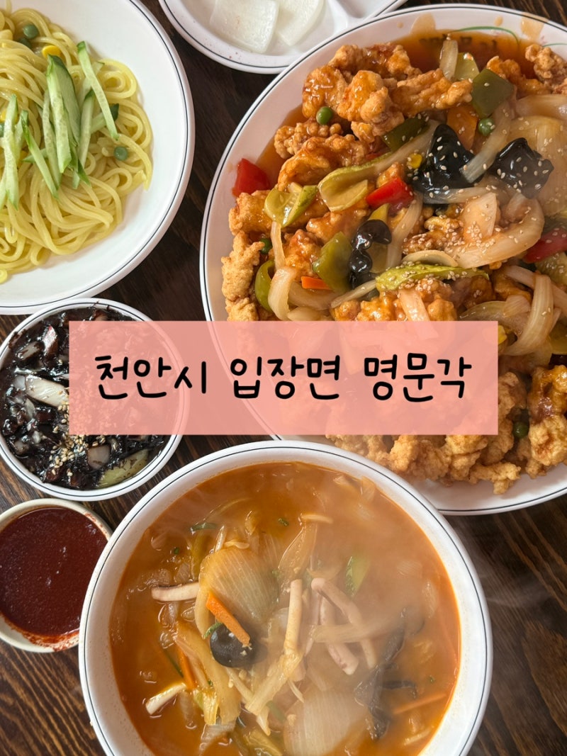 천안시 입장면 명문각 | 천안 맛집 탕수육 메뉴판 아기의자 평일웨이팅 주차