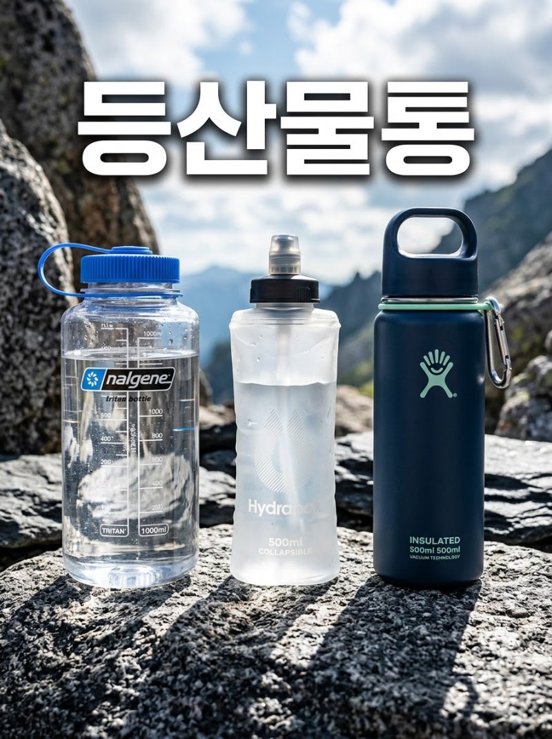 편의점 생수병 들고 산에 가면 안 될까? 등산 물통 가격대별 실전 비교