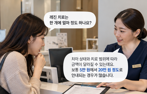 치과레진비용, 충치 하나에 어느 정도 들까요?