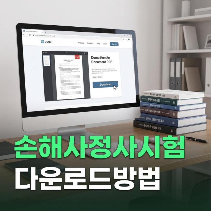 손해사정사 시험과목 1차 2차 기출문제 PDF 다운로드 방법 확인하기