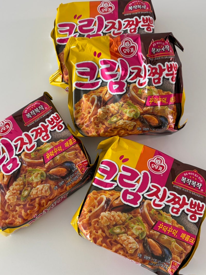 오뚜기 크림진짬뽕 이 조합 괜찮을까 했는데 의외였어요